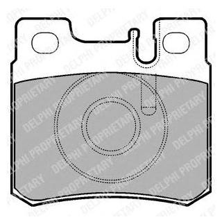 LP946 Delphi Комплект тормозных колодок из 4 шт. дисков