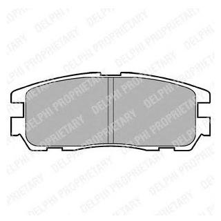 LP965 Delphi Комплект гальмівних колодок з 4 шт. дисків