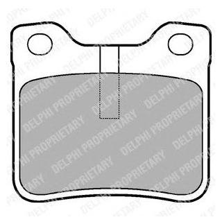 LP991 Delphi тормозные колодки дисковые PEUGEOT 406/607 "R "96-05