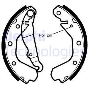 LS1292 Delphi DELPHI OPEL Щеки тормозные задн.Ascona,Kadett E,Vectra A