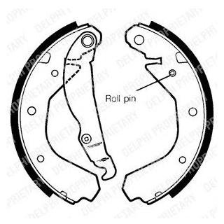 LS1307 Delphi Комплект гальмівних колодок
