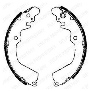 Комплект гальмівних колодок з 4 шт. барабанів LS1643