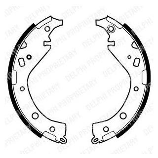 DELPHI TOYOTA Колодки гальм. задн. (барабан) CAMRY 2.4 (ACV30, ACV36) 01- LS1942