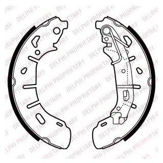 LS2050 Delphi Гальмівні колодки, барабанные