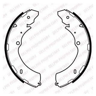 LS2063 Delphi DELPHI ISUZU Щоки гальмівні задн. D-MAX I (TFR, TFS) 2.5 DiTD 06-12, D-MAX I 3.0 D 07-12