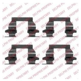 LX0446 Delphi DELPHI К-т. встановлення гальм. колод. NISSAN QASHQAI 07-