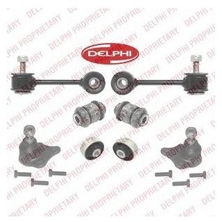 TC1970KIT Delphi DELPHI VW Р/к-кт передн.рычагов (тяги стаб.-2шт.,шар.опоры лев./прав. - 2шт.,с/блоки передн.-2шт.,с/блоки задн.- 2шт.) Golf IV,Bora,Skoda Octavia,Seat 96-