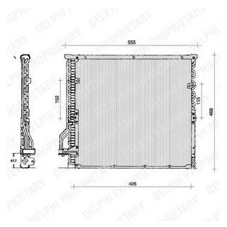 TSP0225014 Delphi Конденсер кондиціонера