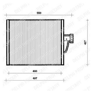 TSP0225018 Delphi Конденсер кондиціонера