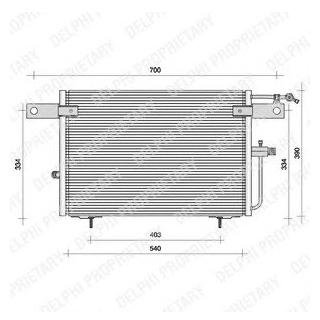 TSP0225083 Delphi DELPHI VW Радіатор кондиционера Audi 100 92-,A6 94-