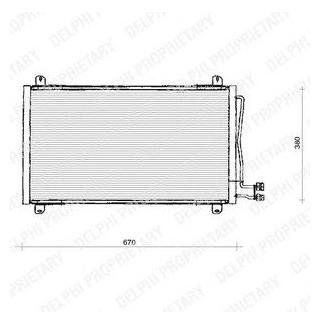TSP0225125 Delphi Радиатор кондиционера