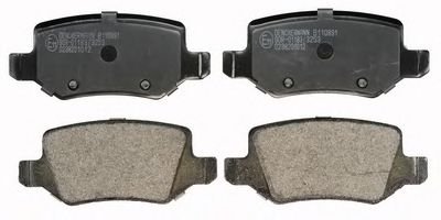 B110891 Denckermann Тормозные колодки задние MB A-class / Vaneo