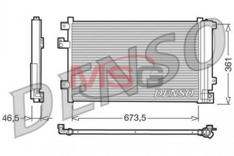 DCN09084 DENSO Конденсер кондиционера