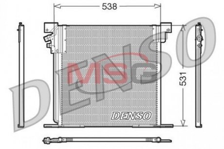 DCN17030 DENSO Радиатор кондиционера MERCEDES-BENZ V-CLASS (638/2) 96-03,VITO автобус (638) 96-03,VITO фургон (63)