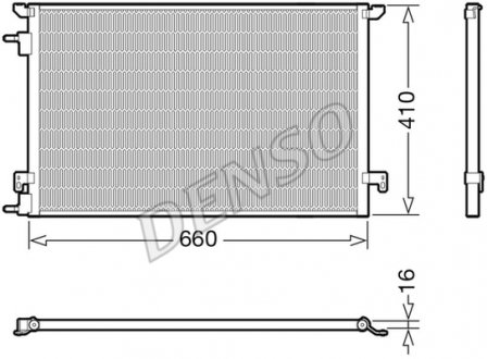 DCN20045 DENSO Конденсер кондиционера