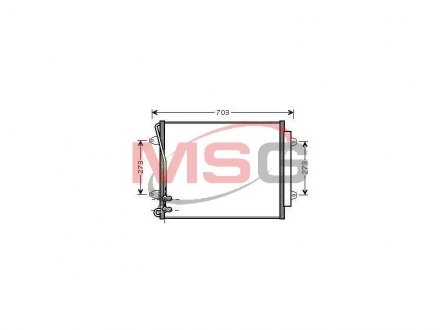 DCN32012 DENSO Конденсатор кондиционера VW CC/Passat "1,4-3,6 "05-16