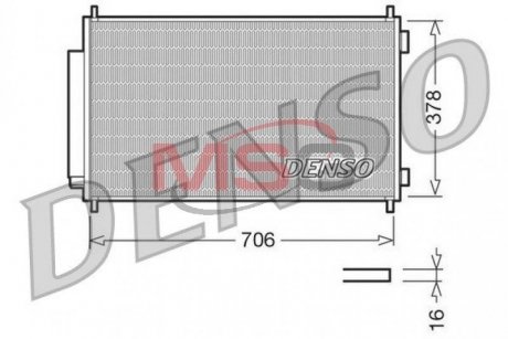 DCN40002 DENSO Конденсер кондиционера