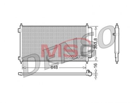 DCN40010 DENSO Конденсатор кондиціонера HONDA Accord/Crosstour