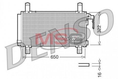 DCN44006 DENSO Радіатор кондиціоіонера MAZDA 6 (GG) 02-07,6 (GH) 07-,6 Hatchback (GG) 02-07,6 Station Wagon (GY) 02