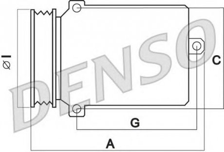 DCP17043 DENSO Компрессор кондиционера