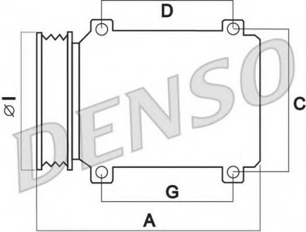 DCP50124 DENSO Компресор кондиціонера