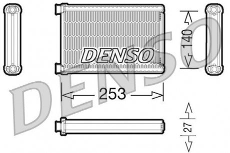 DRR05005 DENSO Радіатор системи опалення салона