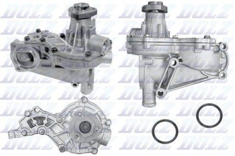 A184 DOLZ Водяной насос A3/A6/Passat 1.6/1.8T 94-05 (в корпусе)