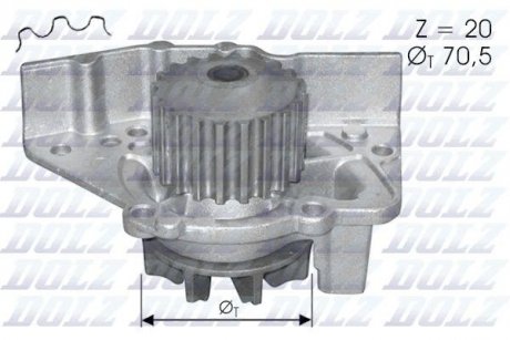 C119 DOLZ Насос системи охолодження