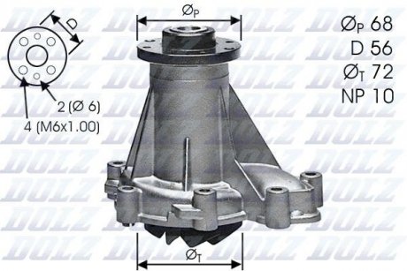 M276 DOLZ Насос системи охолодження