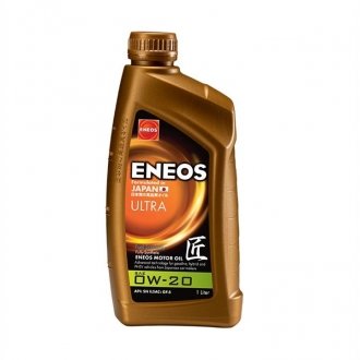 EU0021401N Eneos Масло ДВС 0W-20 ENEOS ULTRA API SM, ILSAC GF-5, 1л, синт.