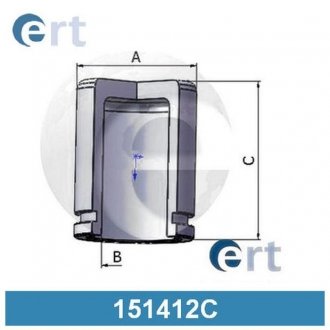 151412-C ERT ERT поршень супорта VOLVO -00