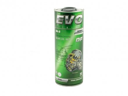 EVO DF 80W-90 GL-5 1L EVO Масло трансмиссионное EVO DF 80W-90 GL-5 1L