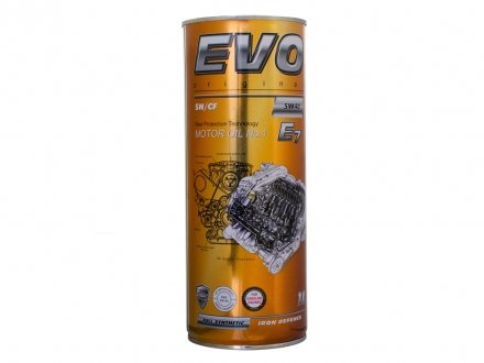 evoe75w401l EVO Мастило двигунів EVO E7 5W40 1L (API SN/CF, ACEA A3/B4, MB 229.3, VW 502.00/505.00, GM LL-B-025, BMW Longlife-01)