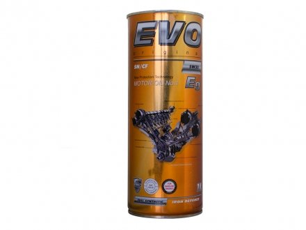 evoe95w301l EVO Мастило двигуна EVO E9 5W30 1L (API SN/CF, ACEA A3/B4/C3, MB 229.31, VW 502.00/505.00, BMW LL-04, GM Dexos2)