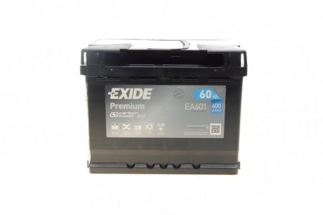 EA601 EXIDE Стартерна батарея (акумулятор) EXIDE PREMIUM EA601 L+ 60Ah 600А (En)