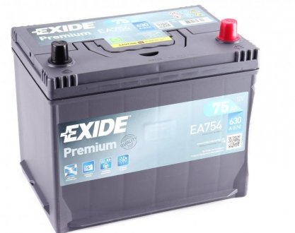 EA754 EXIDE Стартерна батарея (акумулятор) EXIDE EA754