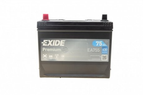 EA755 EXIDE Стартерна батарея (акумулятор) EXIDE EA755