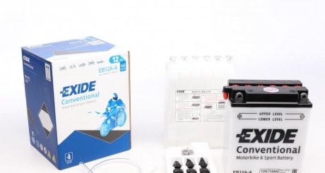 EB12A-A EXIDE Акумулятор 12Ah-12v Exide (EB12A-A) (134х80х160) L, EN165