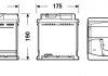 EB500 EXIDE Акумулятор Exide Excell 12В 50Ач 450А(EN) R+ EB500  (фото 4)