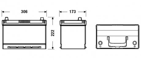 EB954 EXIDE Батарея аккумуляторная Exide Excell 12В 95Ач 720А(EN) R+ EB954