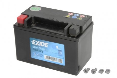 EK091 EXIDE Батарея аккумуляторная Exide Start-Stop Auxiliary 12В 9Ач 120А(EN) L+ EK091 