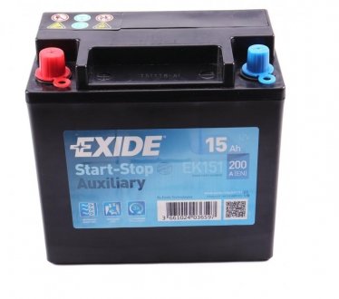 EK151 EXIDE Стартерна батарея (акумулятор) EXIDE EK151