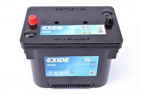 EK508 EXIDE Стартерна батарея (акумулятор) EXIDE EK508