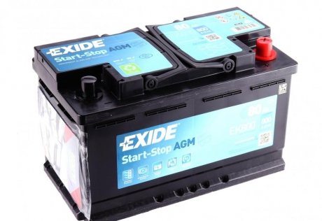 EK800 EXIDE Стартерна батарея (акумулятор) EXIDE EK800