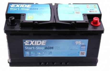 EK950 EXIDE Стартерна батарея (акумулятор) EXIDE EK950