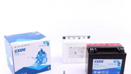 ETX12-BS EXIDE Стартерна батарея (акумулятор) EXIDE ETX12-BS