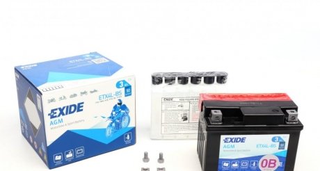 ETX4L-BS EXIDE Стартерна батарея (акумулятор) EXIDE ETX4L-BS