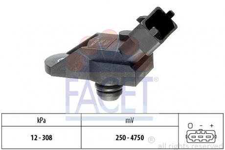 10.3114 FACET Датчик абсолютного тиску (Manifold Air Pressure Sensor, MAP sensor)