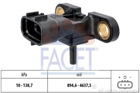 10.3213 FACET Датчик давления наддува Toyota Verso s 1.33 (nsp120_) (10-16) (10.3213) FACET