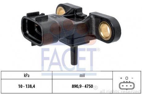 10.3217 FACET Датчик абсолютного тиску (Manifold Air Pressure Sensor, MAP sensor)